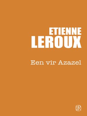 cover image of Een vir Azazel